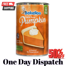 Bakeroo Tinned Pumpkin Puree (Pumpkin Pie Filling), 100% Natural - 425g