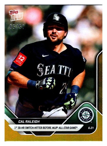 Signed Baseball Cal Raleigh Seattle Mariners Autograph Autographed