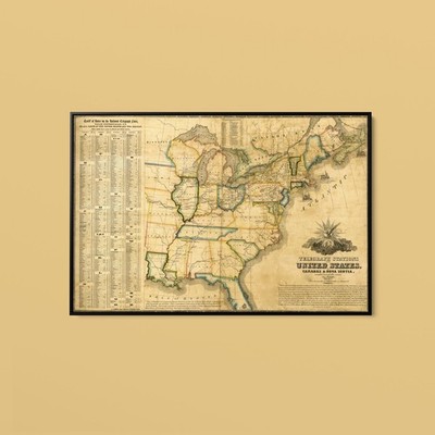Maps - Telegraph Stations in the United States Canada and Nova Scotia - Print