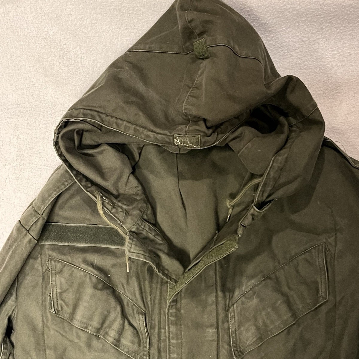 VTG Seyntex Belgian Army Military Parka Jacket Men's L ABL 1986 3B