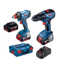 KIT BOSCH GDX180-li + GSR18v-50 con 3 batterie 5ah + caricabatteria