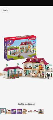 Schleich Horse Club Lakeside Cottage House & Stable 42416 Furnished 192pc
