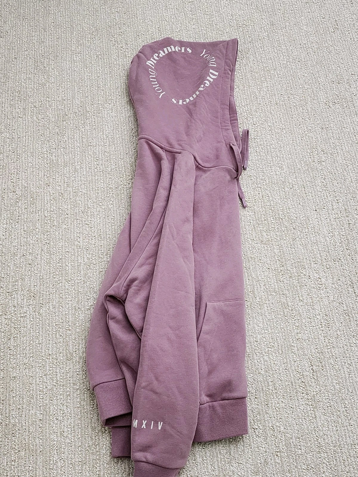 YoungLA Women’s Oversized XS Mauve Hoodie New
