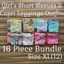 Girls Clothes 16 Piece Bundle Amazon Spotted Zebra Leggings Outfits Size XL 12