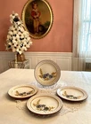 Stangl Pottery Golden Blossom 4 Salad Plates Vintage Retired 8” USA