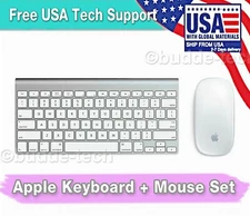 *AUTHENTIC* Genuine Apple Keyboard + Mouse Set Wireless Bluetooth Aluminum White