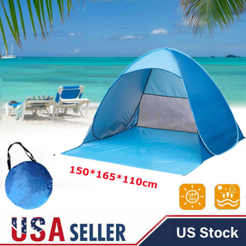 USA Pop Up Beach Tent Portable Sun Shade Shelter Outdoor Camping Fishing Canopy