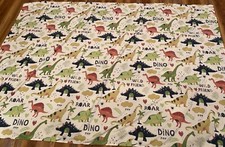 DINOSAuR Flat Sheet Single Bed 66X92 Animal Print Boy Girl ROAR