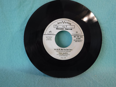 Tony Martin, Do Do Do / Just A Man, RCA Victor Records 47-6039, PROMO, Pop