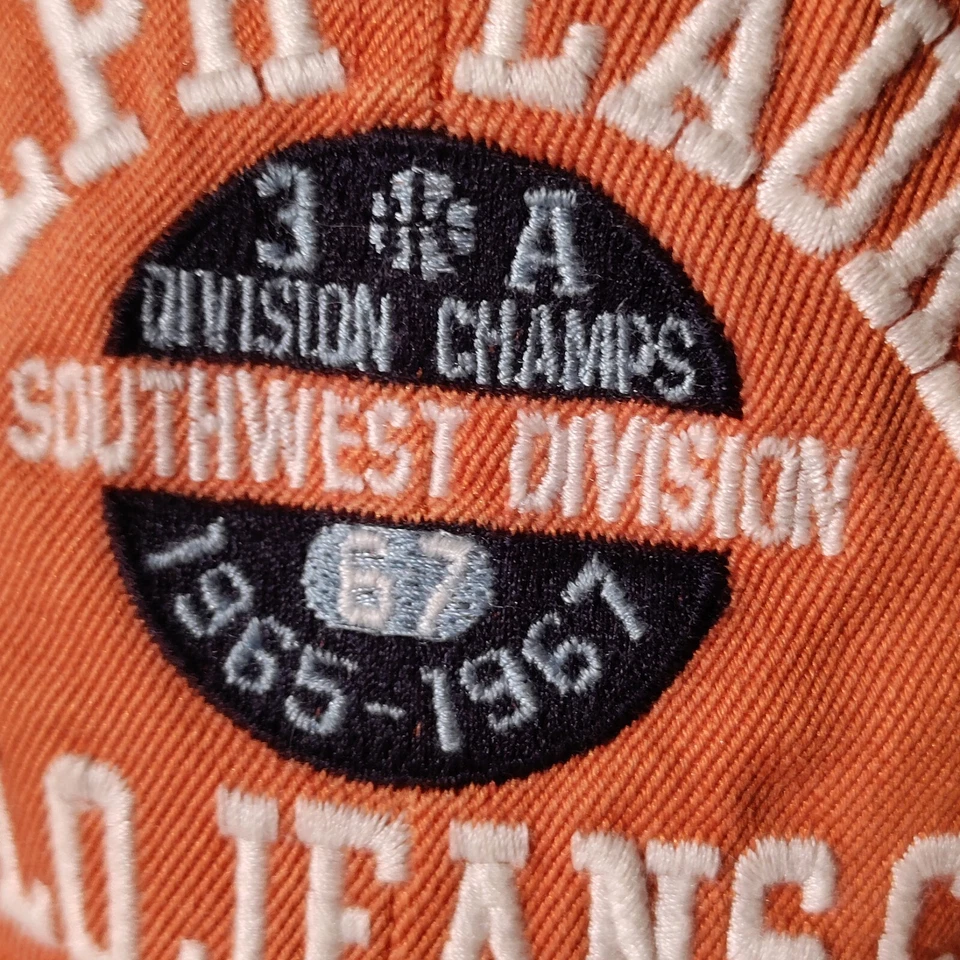 Ralph Lauren Polo Jeans Co 3A División Campeones División Suroeste Naranja Gorra Sombrero Foto 3 de 4