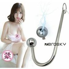 Electric Anal Hook Butt Plug Dildo Anal Rope Hanger Metal BDSM Bondage Sex Toys