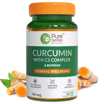 Pure Nutrition Curcumin With C3 Complex Capsules, 60 Capsules