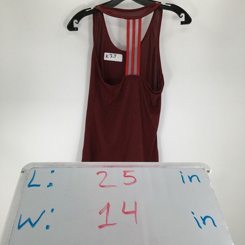 Adidas Climalite Activewear Top Canotta Donna XS Racerback Marrone Atletica - Foto 9 di 9