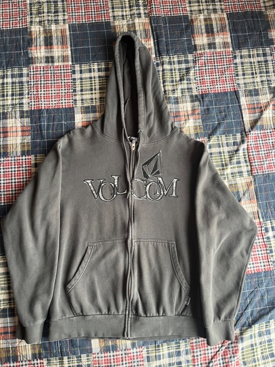 Vintage Gray Volcom Skateboarding Hoodie Adult Size Medium | eBay