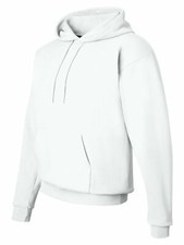 Hanes ComfortBlend EcoSmart Pullover Hoodie Sweatshirt - White - Large 