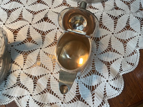 Antique 1903 coffee & tea set tea coffee pots sugar bowl, jug Walker & Hall EPNS - Picture 11 of 20