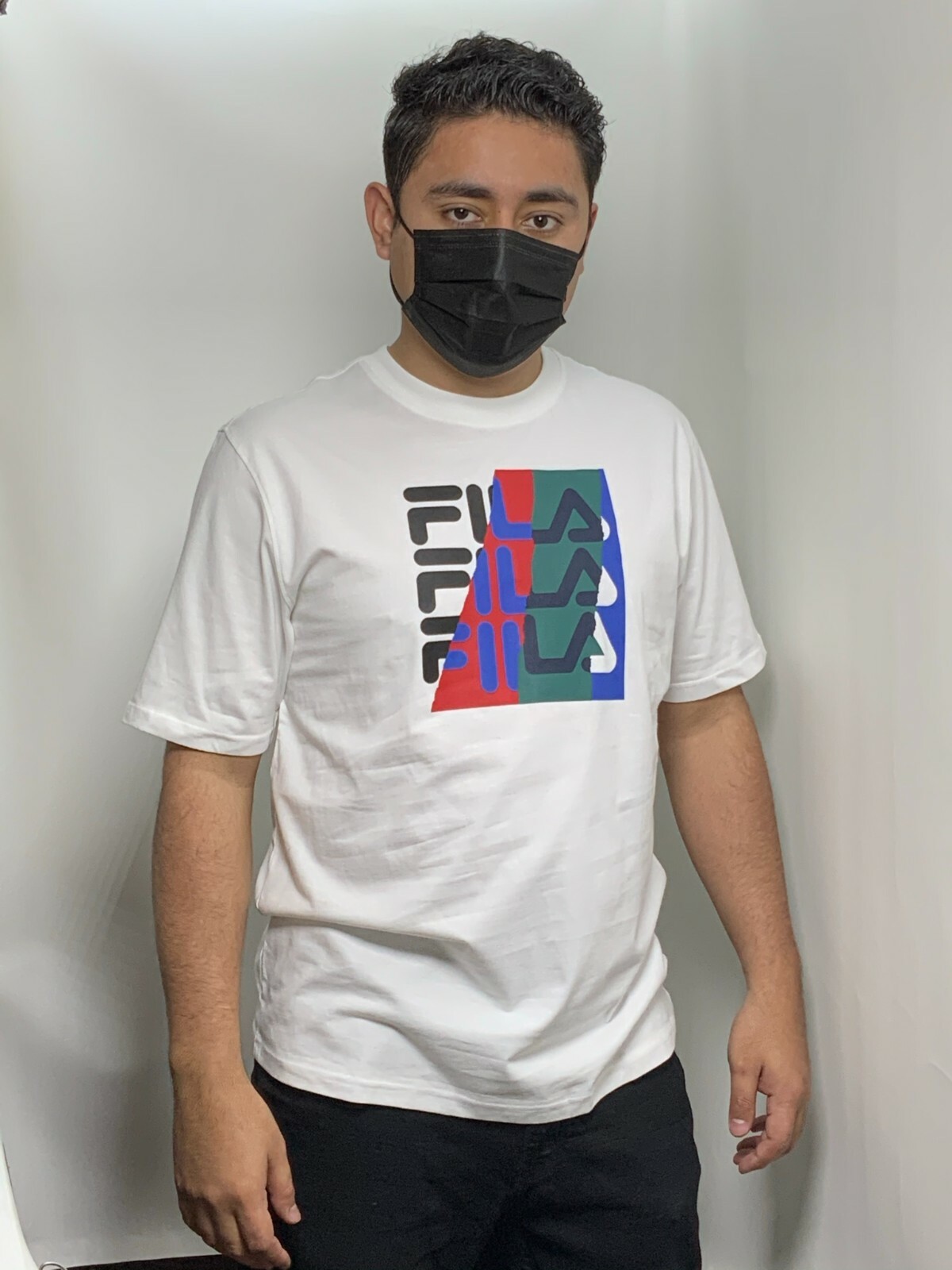 T shirt uomo Fila bianca manica corta