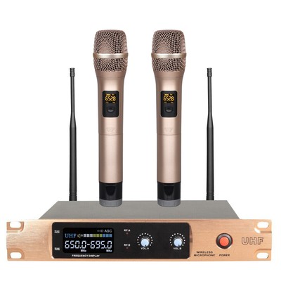 2x30 Adjustable Channel UHF Wireless Handheld Microphone Mic System UG-366 NEW