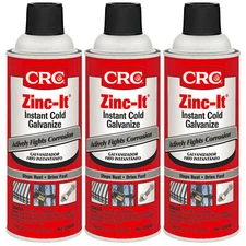 CRC 05048 Industries Zinc-It Instant Cold Galvanize Fights Corrosion 13oz 3Pack