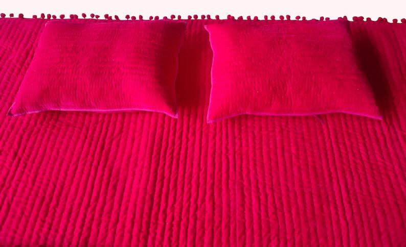 Fuchsia velvet comforter Fuchsia Luxury Quilt, Fuchsia Queen Quilt, Fuchsia king