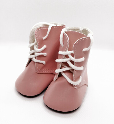 Boot Stiefeletten, rosa, Schuhe für American Girl Doll, Doll Clothes, 18''