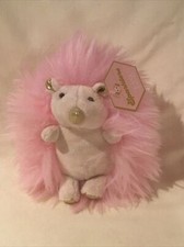 FAO Schwarz Sparklers Hedgehog Pink Gold 8 Plush New W/ Tag Stuffed Animal