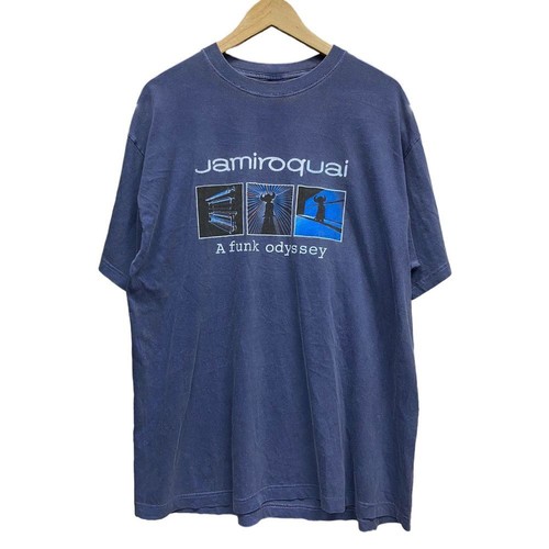 T-shirt manica corta classica Jamiroquai a funk odyssey Live 2001-02 Navy - Foto 1 di 3