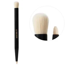 MERIT Brush No. 2 Double Sided Eyeshadow Brush, Buildable, Soft