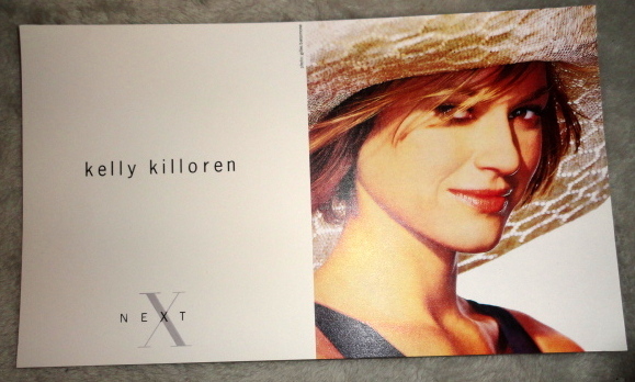 Vtg Kelly Killoren Bensimon model agency card 1990s fashion vogue
