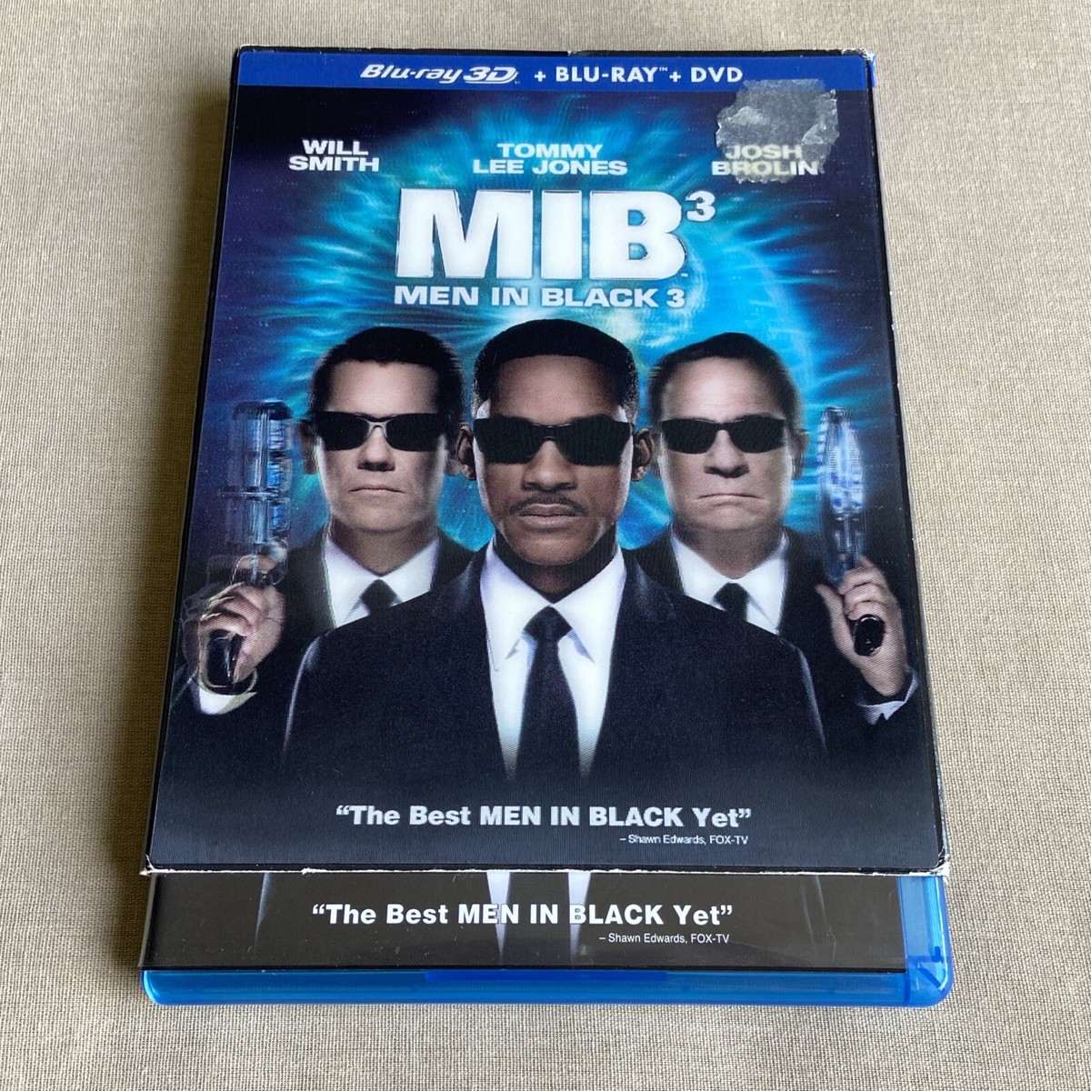Men in Black 3 (Blu-ray & 3D 2012 w/ Lenticular Slipcover) Tommy