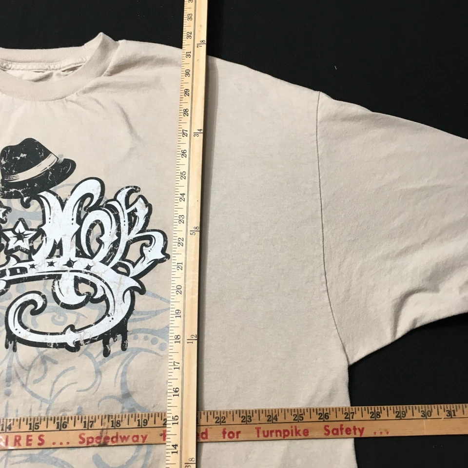 Camiseta negra para hombre CALI MOB Life Chicano Mexican Thug Life 3XL Foto 3 de 4