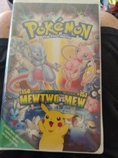Brand Pokmon the First Movie Mewtwo Strikes Back VHS 2000 Clamshell G2U
