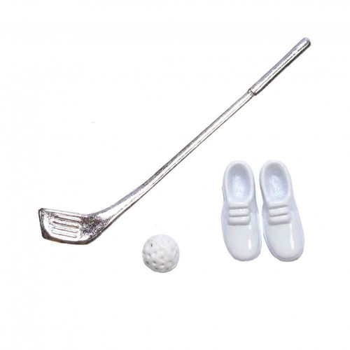 Dolls House Golf Club Ball & Shoes Miniature 112 Scale Game Set
