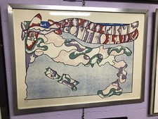 Litografia  Firmata Ugo Nespolo.