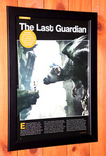 The Last Guardian PS3 PS4 Rare Promo Small Poster / Ad Page Framed.