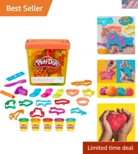 Vibrant Fun Tub with 19 Tools: Preschool Arts & Crafts for Creative Young Minds