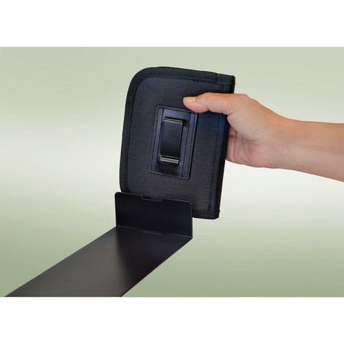 Holster Mate Pistol Case, Fits Small Frame Handguns, Nylon, Black w/ Bed Bracket - Picture 2 of 5