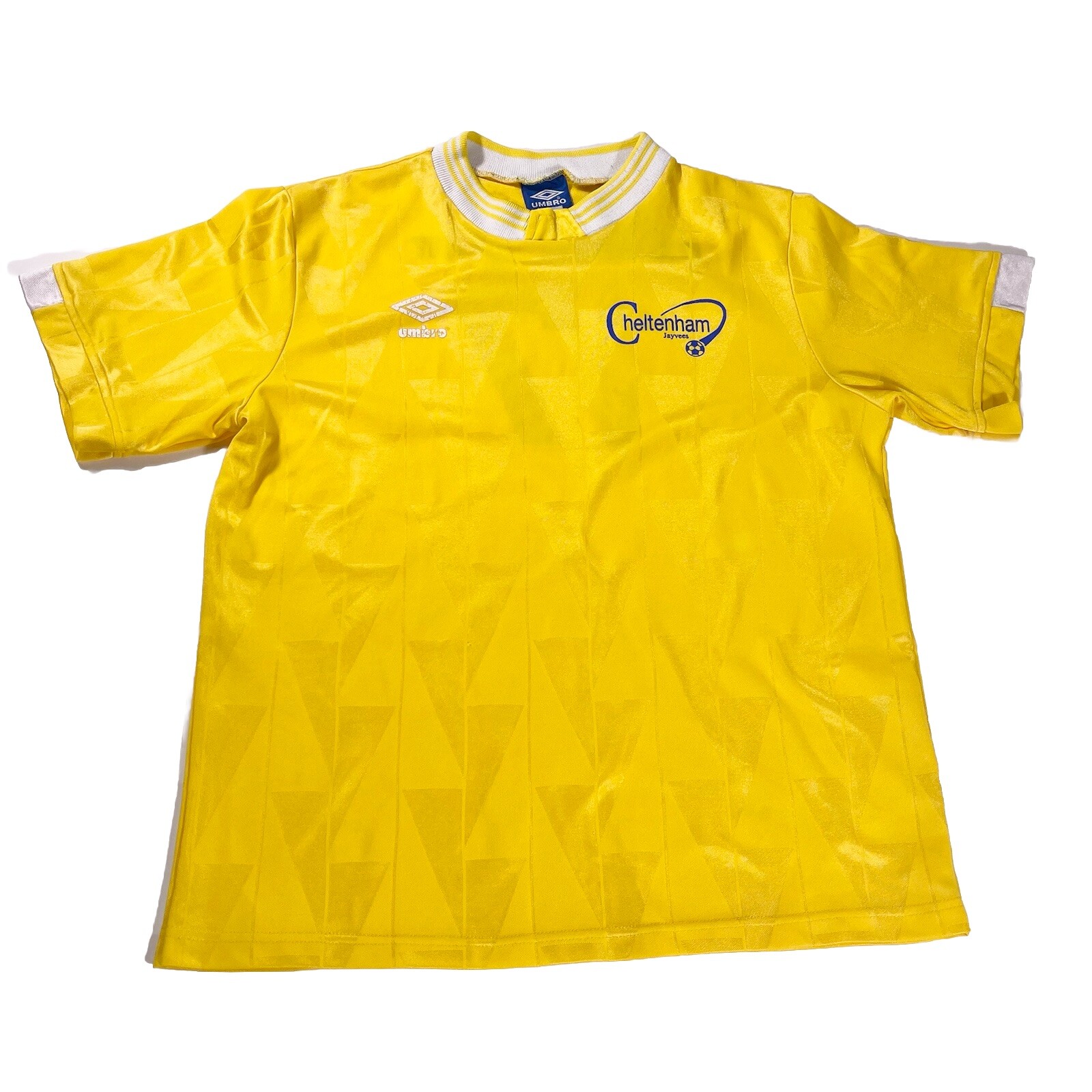 Vintage Yellow Umbro Soccer Jersey MADE IN USA Size Large Futbol Bloke Core