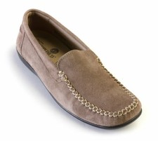 Arcopedico Women's Suede Walking Moccasins Black/Tan