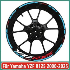 Für Yamaha YZF R125 2000-2025 Neu Radnabenaufkleber, Felgendekoration,wasserfest