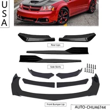 Glossy Black Front Bumper Lip Splitter Lower Spoiler Body Kit For Dodge Avenger