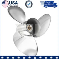 16 x 17 Stainless Outboard Boat Propeller for Suzuki 150-250HP 15tooth Rh
