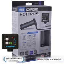 Poignées Chauffantes Oxford Hotgrips Advanced Touring - 9 Niveaux De Chaleur, Pour Guidon 22 Mm, Noir