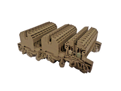 Lot (24) ContaClip Terminal Blocks RKB4 Chassis & (2) RK1.5-4, 300V