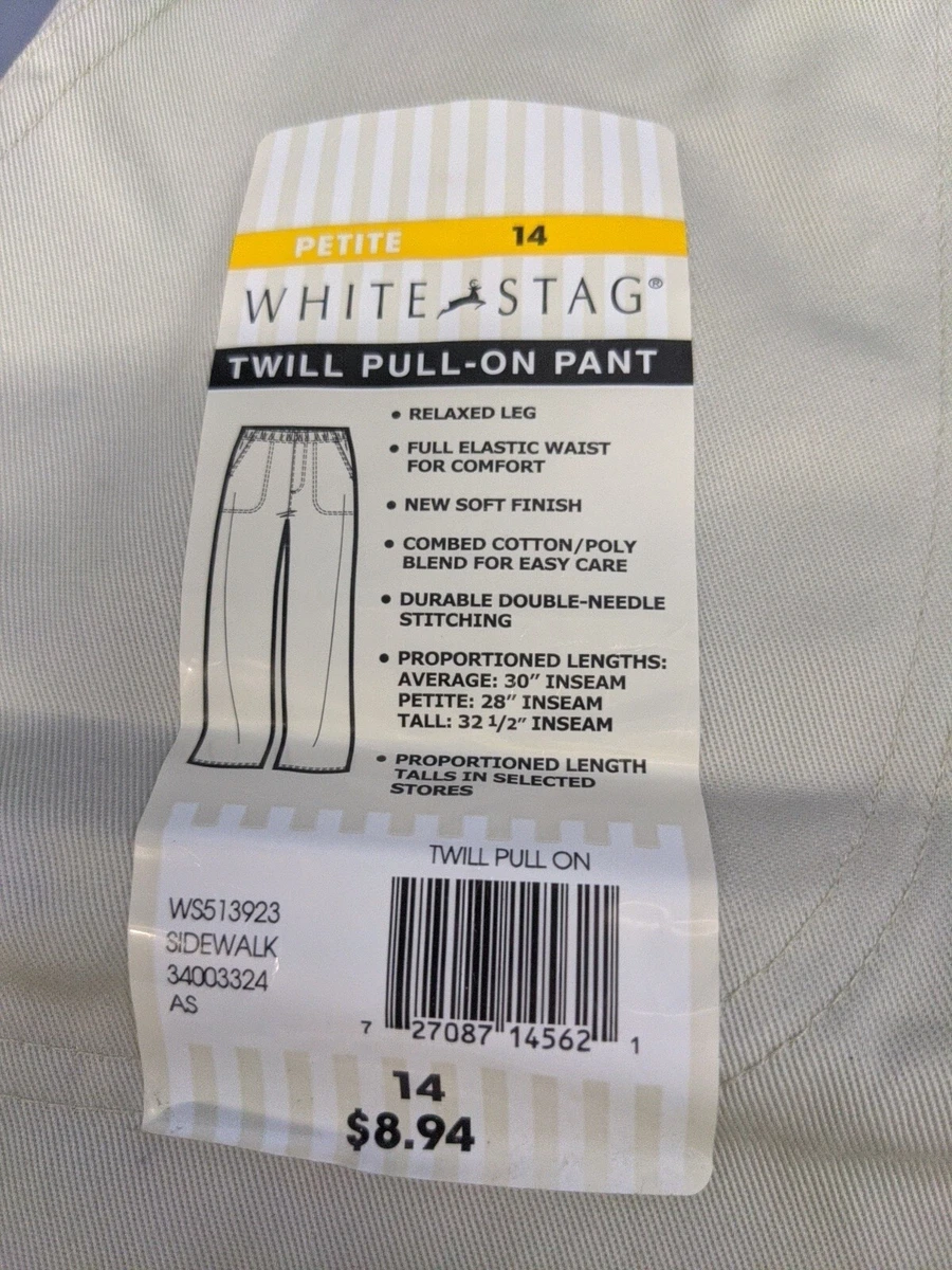 White stag relaxed cheap fit pull on pants