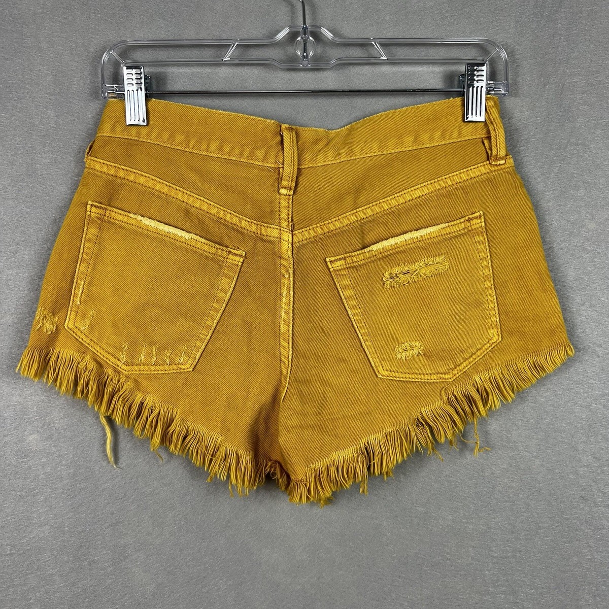 【Anyone more】Yellow Tin Washing Short Denim Pants 10oz Carpenter Shorts - Sunshine Yellow – BIG BUD PRESS