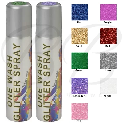 STARGAZER One Wash Glitter Hair Spray For Any Type of Hair 75ml *CHOOSE SHADE*