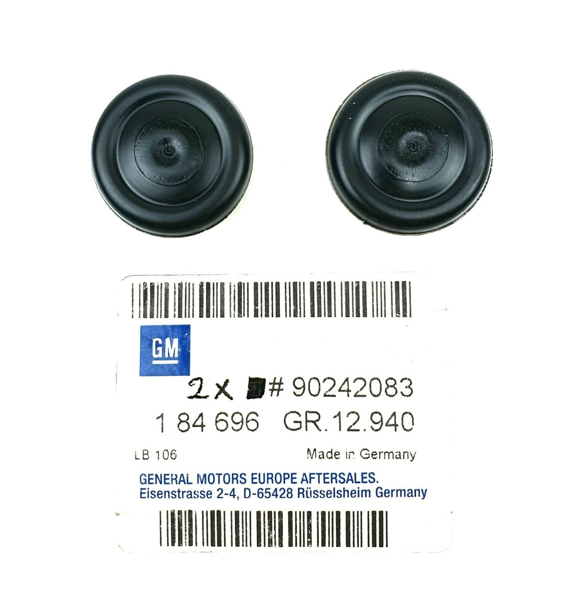 2x Originale Opel Stopfen 18,5 mm Astra, Corsa, Omega, Insignia  