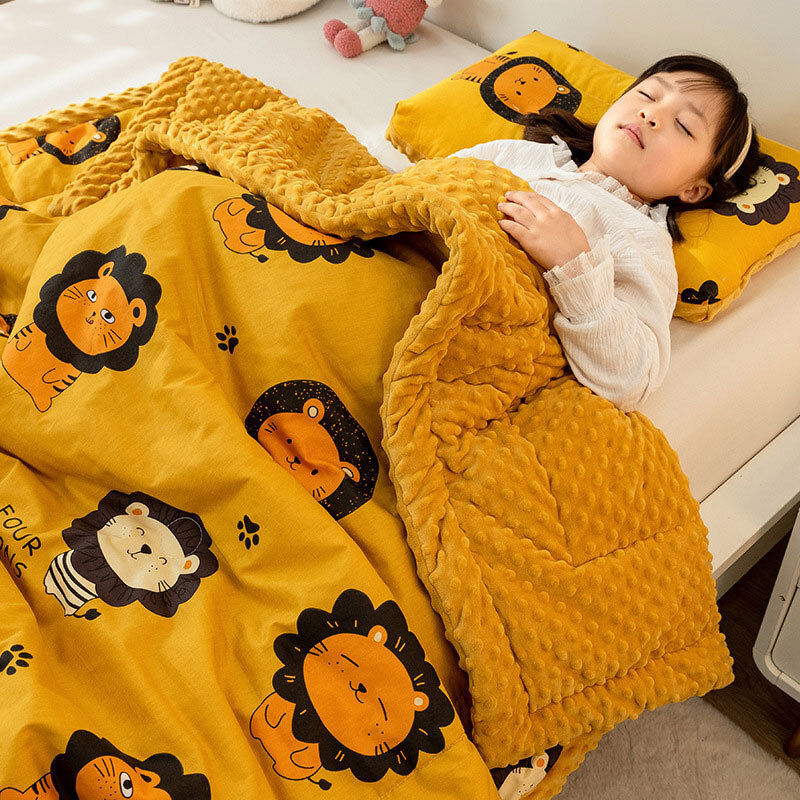 Blankets Double Side Warm Kids Blanket Soft Fluffy Winter Blanket Children  Quilt | eBay