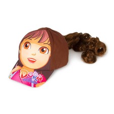Nickelodeon Dora the Explorer Baseball Cap with Faux Hair Dora and Friends New